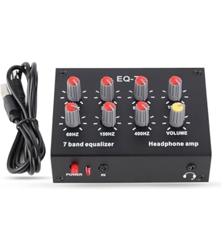 Amazon.com: EQ-7 Audio Signal Headset Amplifier 7-Band EQ